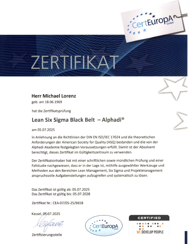 Lean Six Sigma Black Belt